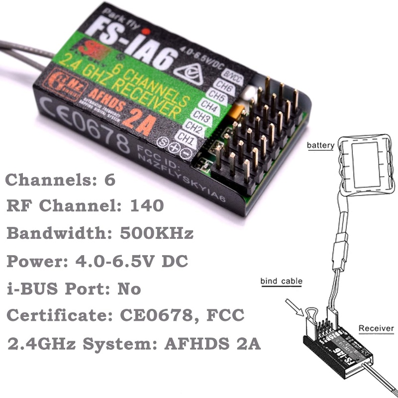 Flysky FS-IA6 Receiver 6CH Dua - Drone Racing Receiver avis et prix