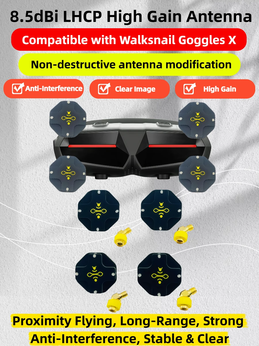 8.5dBi High Gain LHCP 5.8GHz D - Drone Racing Goggles avis et prix