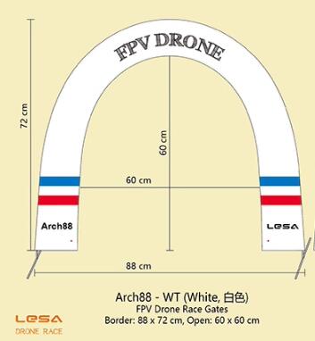 Arch88 Car Racing Gate Kit - 8 - Drone Racing Flag avis et prix