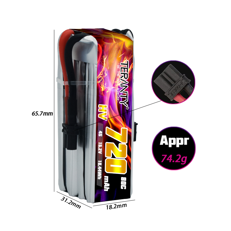 TERANTY 720mAh 4S 15.2V HV Lip - Drone Racing Frame avis et prix