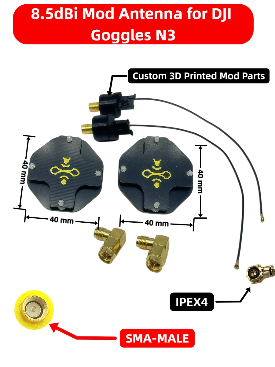 8.5dBi LHCP FPV Patch Antenna  - Drone Racing Goggles avis et prix