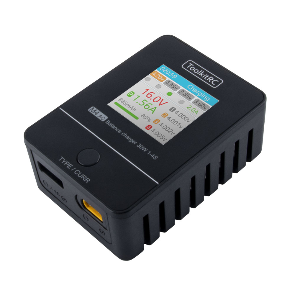 ToolkitRC M4AC 30W Compact AC  - Drone Racing Charger avis et prix